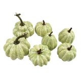 Maxbell Foam Pumpkins DIY Decoration Simulation Halloween for Dining Table 7pcs Light Green