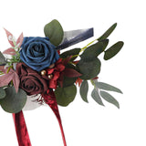 Maxbell Chair Back Artificial Wedding Decorations for Wedding Celebration red