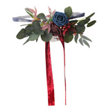 Maxbell Chair Back Artificial Wedding Decorations for Wedding Celebration red