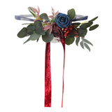 Maxbell Chair Back Artificial Wedding Decorations for Wedding Celebration red