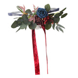 Maxbell Chair Back Artificial Wedding Decorations for Wedding Celebration red