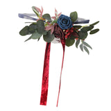 Maxbell Chair Back Artificial Wedding Decorations for Wedding Celebration red