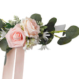 Maxbell Chair Back Artificial Wedding Decorations for Wedding Celebration pink