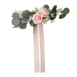 Maxbell Chair Back Artificial Wedding Decorations for Wedding Celebration pink