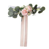 Maxbell Chair Back Artificial Wedding Decorations for Wedding Celebration pink
