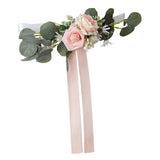 Maxbell Chair Back Artificial Wedding Decorations for Wedding Celebration pink
