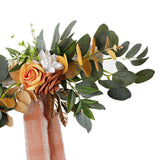 Maxbell Chair Back Artificial Wedding Decorations for Wedding Celebration orange