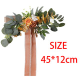 Maxbell Chair Back Artificial Wedding Decorations for Wedding Celebration orange