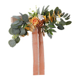 Maxbell Chair Back Artificial Wedding Decorations for Wedding Celebration orange