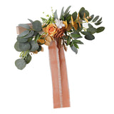 Maxbell Chair Back Artificial Wedding Decorations for Wedding Celebration orange