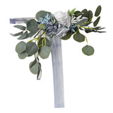 Maxbell Chair Back Artificial Wedding Decorations for Wedding Celebration blue