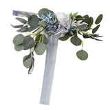 Maxbell Chair Back Artificial Wedding Decorations for Wedding Celebration blue