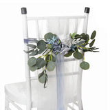 Maxbell Chair Back Artificial Wedding Decorations for Wedding Celebration blue