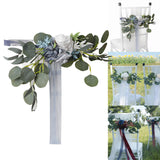 Maxbell Chair Back Artificial Wedding Decorations for Wedding Celebration blue