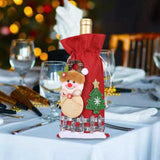 Maxbell Christmas Bottle Gift Bags Washable Reusable for Housewarming Gift Home Snowman
