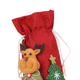 Maxbell Christmas Bottle Gift Bags Washable Reusable for Housewarming Gift Home Deer