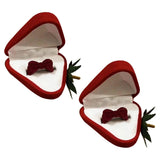 Maxbell Creative Rings Storage Case with Rings for Ceremony Proposal  2PCS