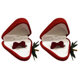 Maxbell Creative Rings Storage Case with Rings for Ceremony Proposal  2PCS