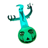 Maxbell Halloween Inflatable Pumpkin LED Lights Patio Courtyard Outdoor Party Lawn