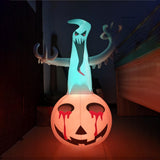 Maxbell Halloween Inflatable Pumpkin LED Lights Patio Courtyard Outdoor Party Lawn