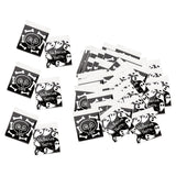 Maxbell 100x Cookie Bags Self Sealing cookie Bags Candy Bags for Candies Cards Style C