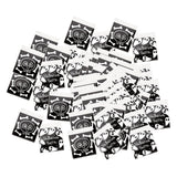 Maxbell 100x Cookie Bags Self Sealing cookie Bags Candy Bags for Candies Cards Style C
