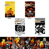 Maxbell 50Pcs Halloween Candy Bags Treat Bags Gift Bags for Home Wedding Christmas Yellow