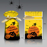 Maxbell 50Pcs Halloween Candy Bags Treat Bags Gift Bags for Home Wedding Christmas Yellow