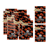 Maxbell 50Pcs Halloween Candy Bags Treat Bags Gift Bags for Home Wedding Christmas Orange Pumpkin