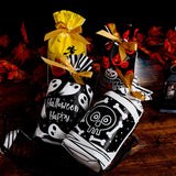 Maxbell 50Pcs Halloween Candy Bags Treat Bags Gift Bags for Home Wedding Christmas Black White