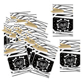Maxbell 50Pcs Halloween Candy Bags Treat Bags Gift Bags for Home Wedding Christmas Black White