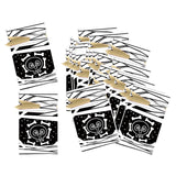 Maxbell 50Pcs Halloween Candy Bags Treat Bags Gift Bags for Home Wedding Christmas Black White