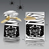 Maxbell 50Pcs Halloween Candy Bags Treat Bags Gift Bags for Home Wedding Christmas Black White