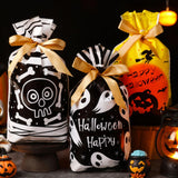 Maxbell 50Pcs Halloween Candy Bags Treat Bags Gift Bags for Home Wedding Christmas Ghost
