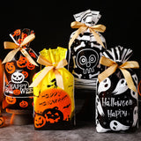 Maxbell 50Pcs Halloween Candy Bags Treat Bags Gift Bags for Home Wedding Christmas Ghost