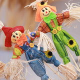 Maxbell 4 Pieces Scarecrow Decor Garden Stakes for Thanksgiving Patio Haunted House
