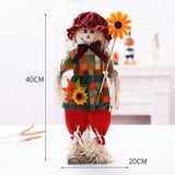 Maxbell Standing doll Portable Exquisite Cute for Desk Gift Halloween Party Red