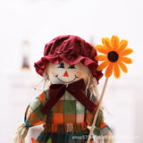 Maxbell Standing doll Portable Exquisite Cute for Desk Gift Halloween Party Red