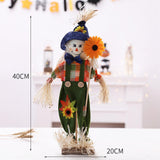 Maxbell Standing doll Portable Exquisite Cute for Desk Gift Halloween Party Blue