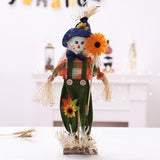 Maxbell Standing doll Portable Exquisite Cute for Desk Gift Halloween Party Blue