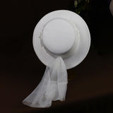 Maxbell Brides Hat Wide Brim Hat for Bridal Shower Bachelorette Parties Engagement