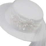 Maxbell Brides Hat Wide Brim Hat for Bridal Shower Bachelorette Parties Engagement