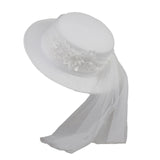 Maxbell Brides Hat Wide Brim Hat for Bridal Shower Bachelorette Parties Engagement