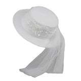 Maxbell Brides Hat Wide Brim Hat for Bridal Shower Bachelorette Parties Engagement