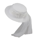 Maxbell Brides Hat Wide Brim Hat for Bridal Shower Bachelorette Parties Engagement