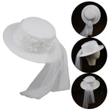 Maxbell Brides Hat Wide Brim Hat for Bridal Shower Bachelorette Parties Engagement