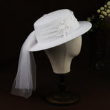 Maxbell Brides Hat Wide Brim Hat for Bridal Shower Bachelorette Parties Engagement