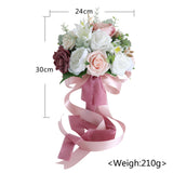 Maxbell Wedding Bride Bouquet Cascading Bouquet for Bride Ceremony Anniversary