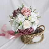 Maxbell Wedding Bride Bouquet Cascading Bouquet for Bride Ceremony Anniversary