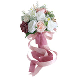 Maxbell Wedding Bride Bouquet Cascading Bouquet for Bride Ceremony Anniversary